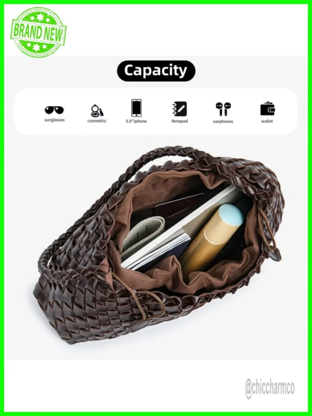 Suede Woven Hobo Bag Women's Trendy Shoulder Purse Vintage Tote Handbag